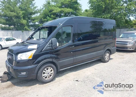 2022 Ford Transit-350 Passenger Van Xlt z USA, uszkodzony, nr VIN 1FBAX2CG3NKA44336